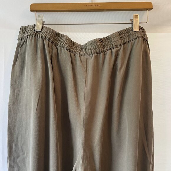 Pure Jill J Jill Size Large Green Elastic Waist Pull-on Casual Pants - Picture 7 of 11